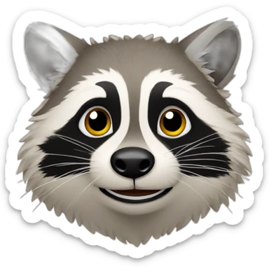 Raccoon in the Paulanergarten sticker