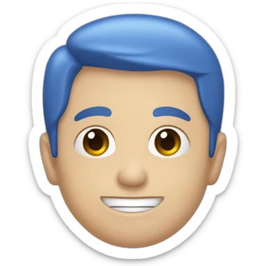 Una rueda azul con la flecha  sticker