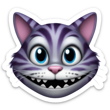 Cheshire cat sticker