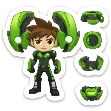 omnitrix ben 10 sticker