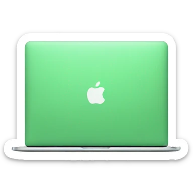MacBook realistic color light green sticker