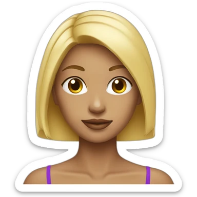 Girl bikini blonde sticker