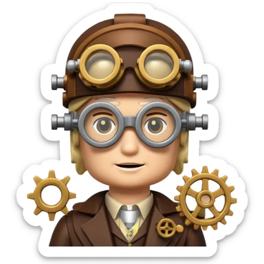 Steampunk Inventor lego sticker