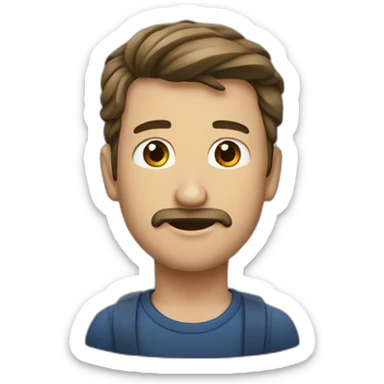 homme maigre sticker