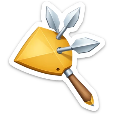 Flèche blanche a gauche sticker