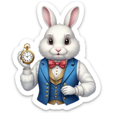 White Rabbit from Alice in Wonderland sticker