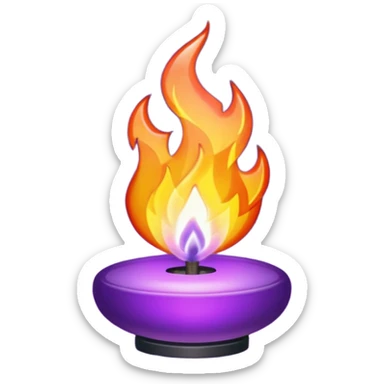 Only Purple Fire sticker