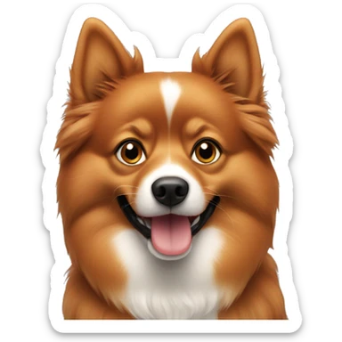 red spitz dog sticker