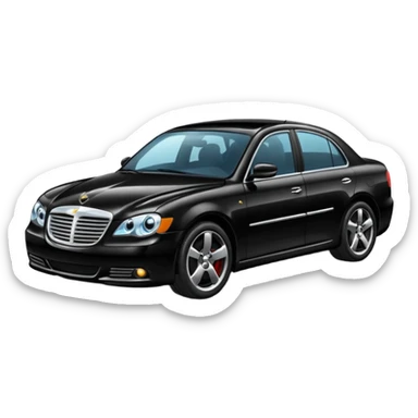 massive black car sticker