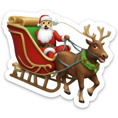 sleigh sticker