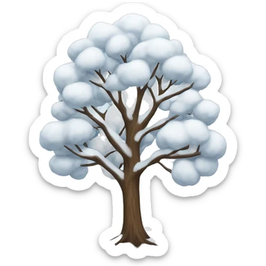 Winter tree sticker