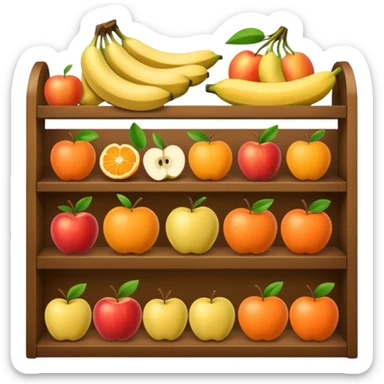 anaquel de frutas sticker