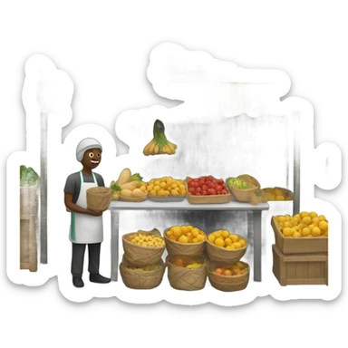 market stall sticker