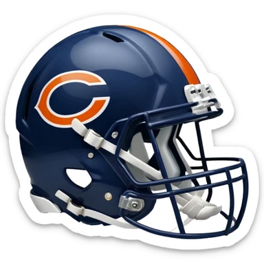 Chicago bears helmet sticker