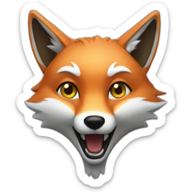 Galactic fox sticker