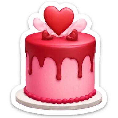 valentine’s day cake sticker