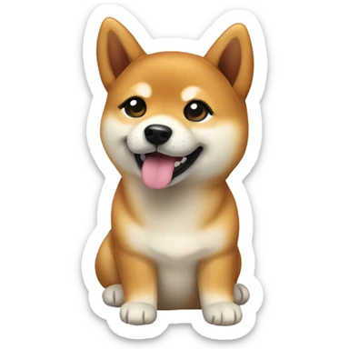 shiba inu puppy sticker
