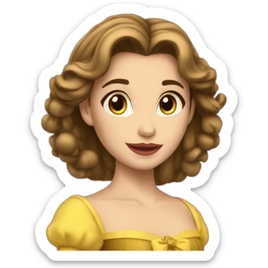 Belle et la bête sticker