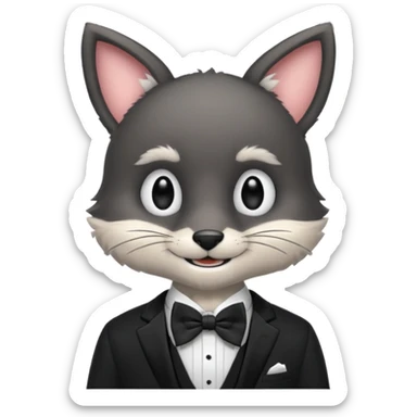 Hazbin hotel dizisindeki Husk sticker