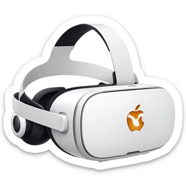 Apple Vision Pro 999 VR headset with cat logo on it  sticker