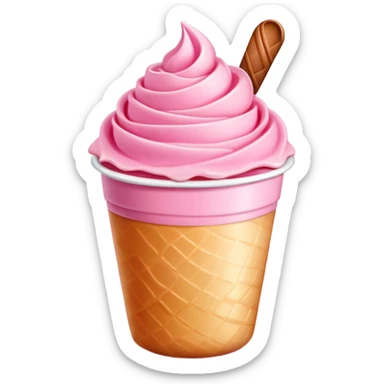 Rose gelato sticker