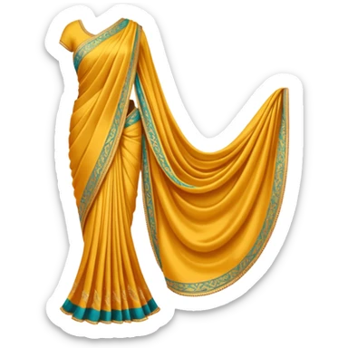 Sari with no human just the dress sticker