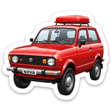 Soviet Niva car sticker