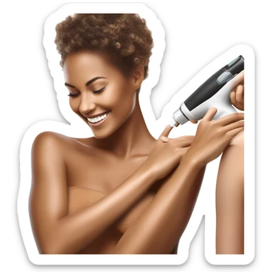 Master of spray tanning sticker