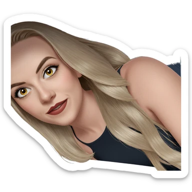 girl in car cockpit sticker