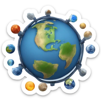 a earth system with federted learning syste sticker