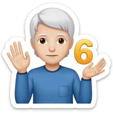 I want my emoji to have white hair and doing the 67 emote and in each hand has 67 sticker