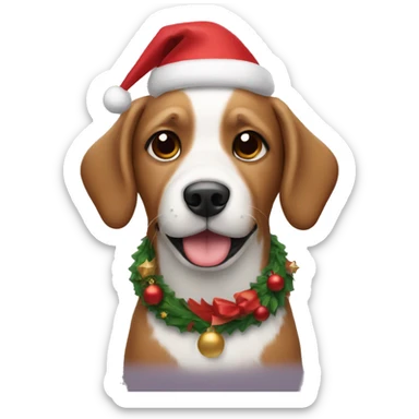Christmas Dog  sticker