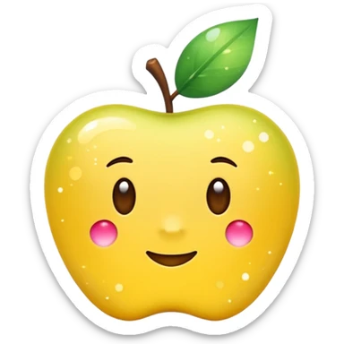 Only sparkles emoji (✨),
no face, no human, no character,
Apple iOS emoji style, simple, minimal sticker