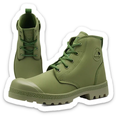 Original Palladium pampa Mens Low Boot Green sticker
