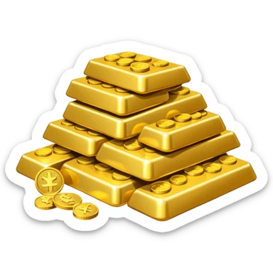 Dragon Hoard pile of gold without the dragon like in the movies so many gold were dragon sleep but dragon just went out  sticker