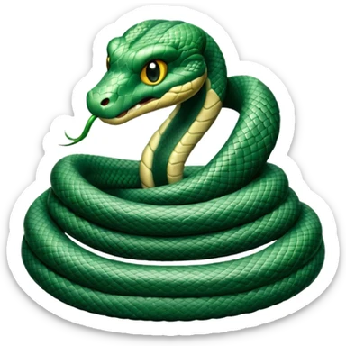 Slytherin snake in Harry Potter  sticker