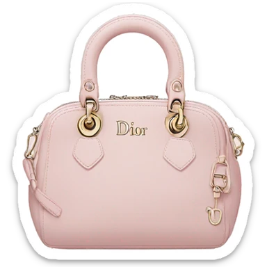 Christian Dior light pink bag sticker
