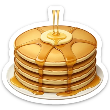 pancake with dressings sticker