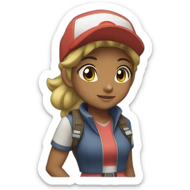 Serena Pokemon Trainer sticker