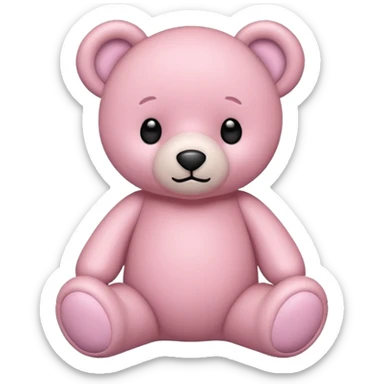 a baby pink teddy bear  sticker