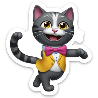 Cat Salsa Dancing sticker