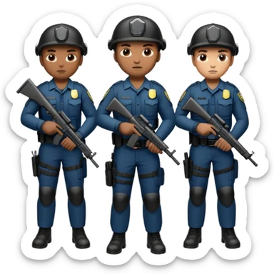 Grupo de fuerzas especiales de la policía sticker