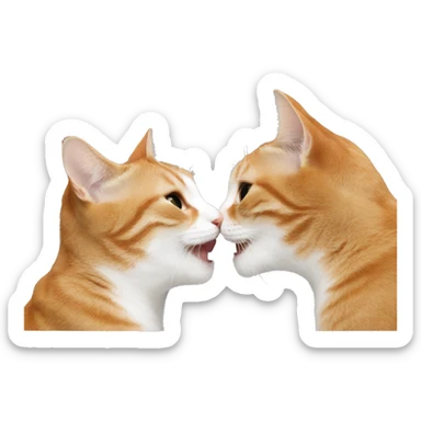 cat kiss sticker