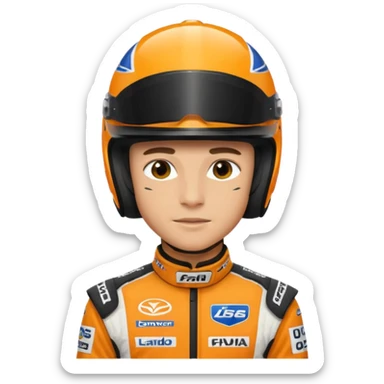 Lando Norris Race Driver sticker