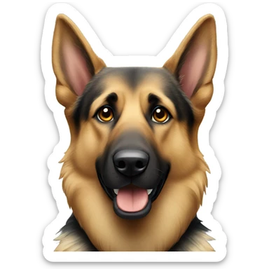 old german shepherd dog sticker
