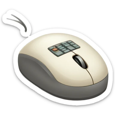 vintage computer mouse sticker