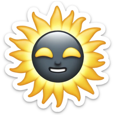 Sun shining sticker