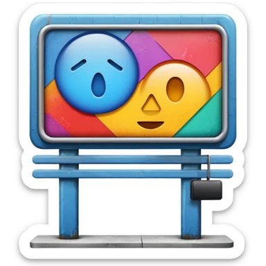 billboard on the street sticker