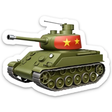 Soviet T-34 tank sticker