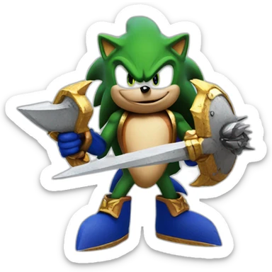 Sonic the hedgehog Warhammer sticker